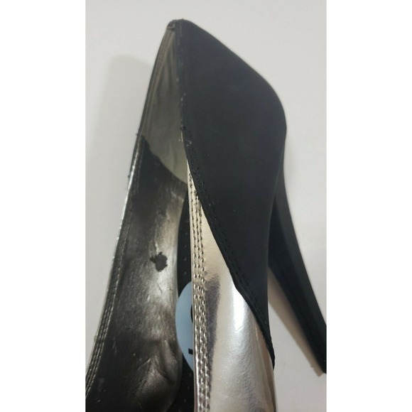 Circus by Sam Edelman~Woman Size 9~ Black/Silver Evening Platform Heel Shoes NEW - Picture 9 of 12